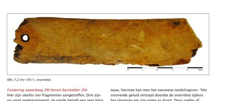 Utrecht rib-bone blade V105-1, deposited before the mid-sixteenth century.