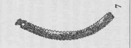 Omerzel-Terlep’s fig. 7: the toothed Bosnia-Herzegovina bullroarer drawing.