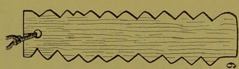 Balham schoolboy’s serrated blade, Haddon fig. 38 no. 9.