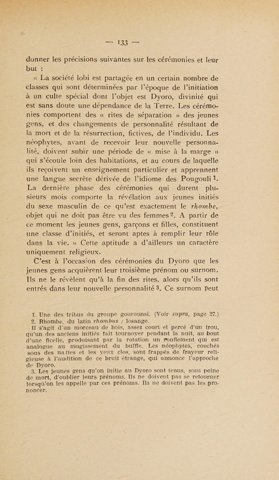 Haumant's page: the rhombe revealed to the boys, and its buffalo's bellow in the night.