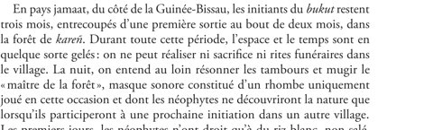 Journet-Diallo on the bukut: drums at night and the bellowing "master of the forest".