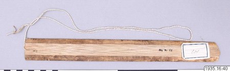 Representative—not this record’s object: an Orang Darat kitiran from Belitung, Indonesia.