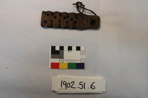 Tewkesbury “whizzing stick” with surviving cord, PRM 1902.51.6.