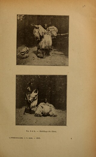 Two 1914 views of a related Gbon being dressed at Bya, published as an analogue for Bouna’s unphotographed Sourado.