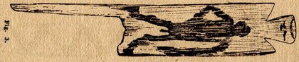 Bakairí human-shaped blade, drawn by Max Schmidt in 1905.