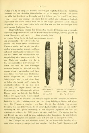 Representative—not this record’s object: von den Steinen’s figure of a Mehinaku bullroarer from the Upper Xingu.