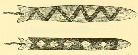 Von den Steinen’s two Nahuquá fish-form bullroarers (Abb. 122).