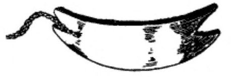 Mundang gourd blade, Frobenius 1913, fig. 3.