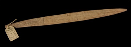 Bosman bull-roarer ‘luana murup’, Pitt Rivers Museum (acc. 1938.36.1562).