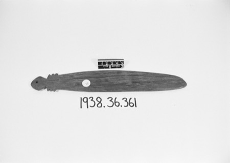 Namau companion, PRM 1938.36.361: neck notched below the fish-shaped head.