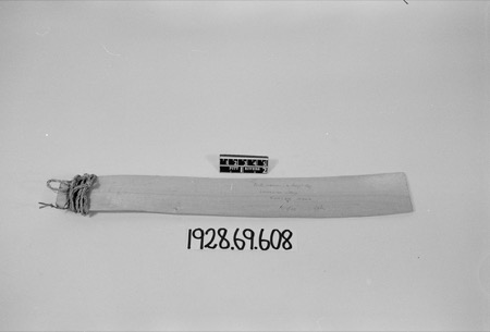 Longlam Konyak bullroarer collected in 1923; its own use is unrecorded, while broader Konyak accounts connect bullroarers with boys and rain.